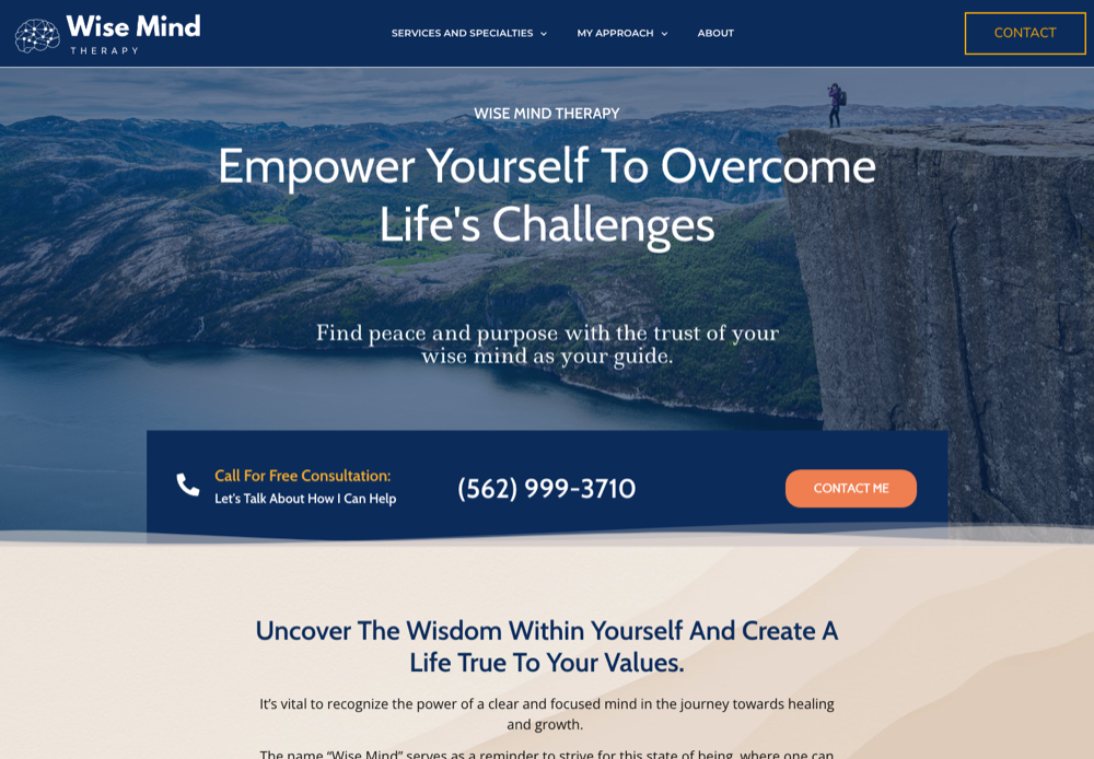 Practice Presence — Websites for Therapists preview